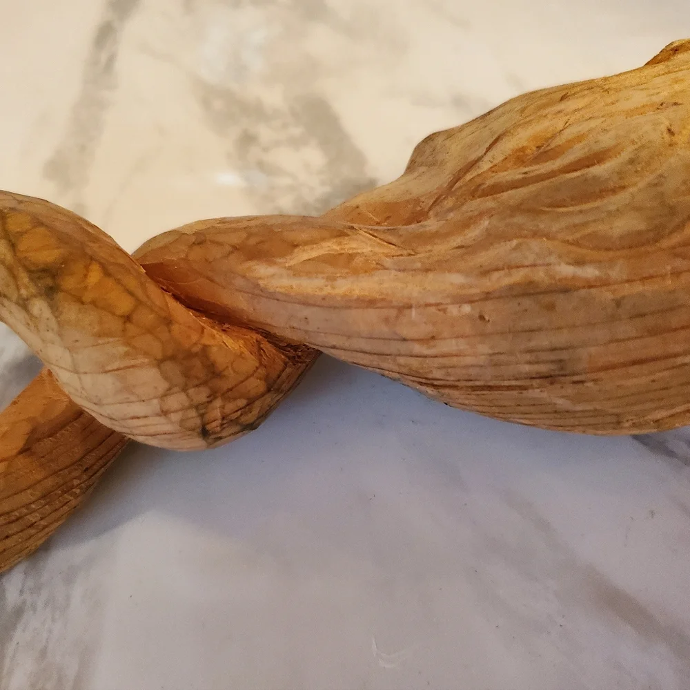 Hand Carved Man W Rope - Picture 9 of 10